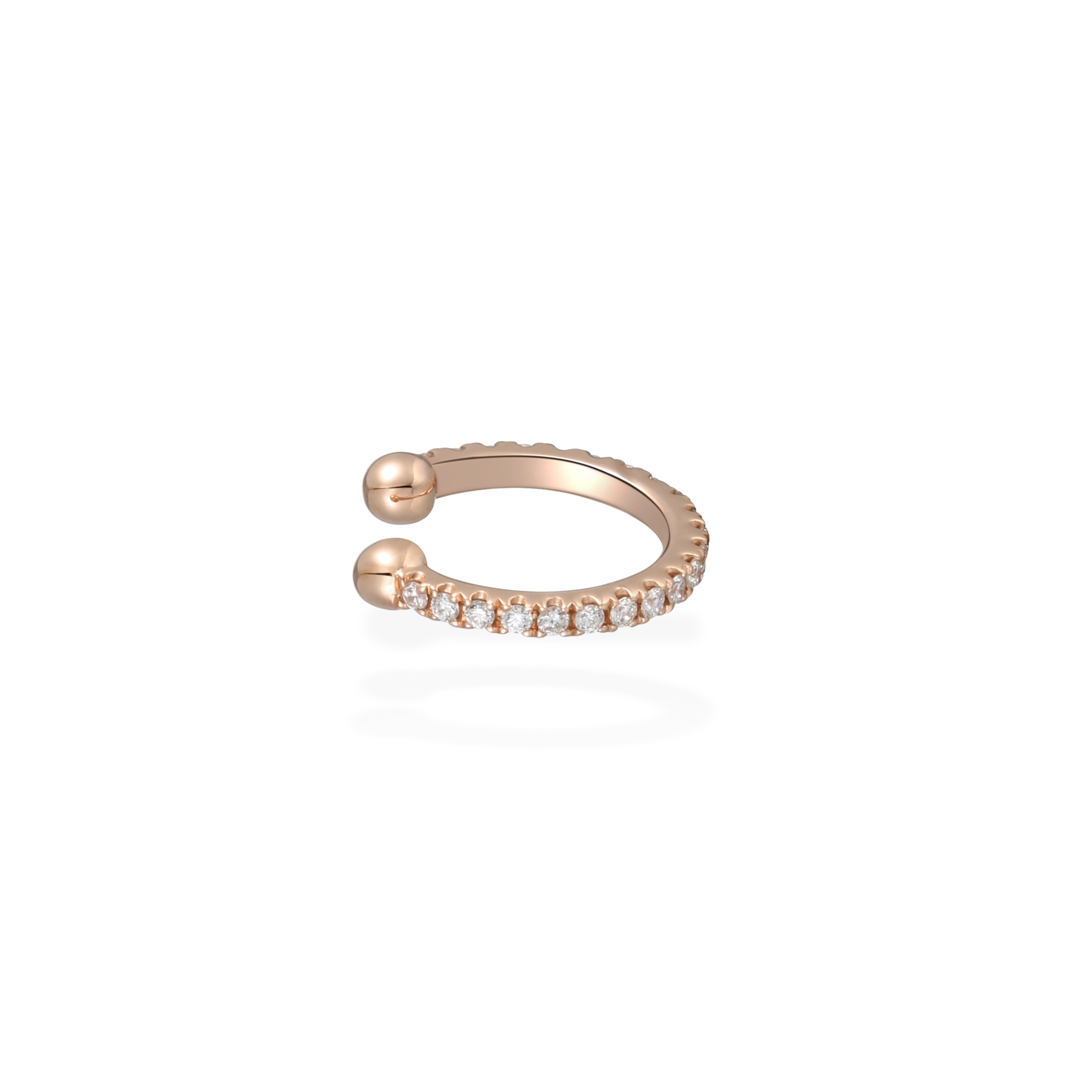 Full diamond ear cuff